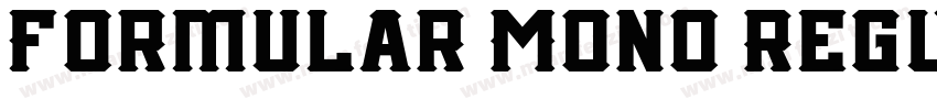 Formular Mono Regul字体转换